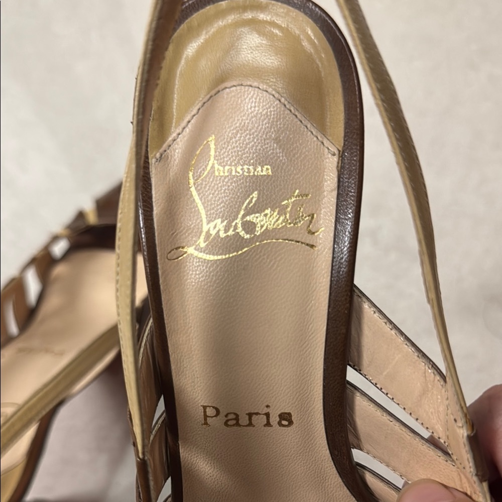 Christian Louboutin Brown Heels - Picture 2 of 5